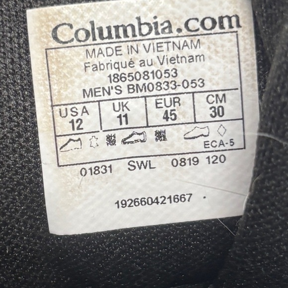 Men's Columbia Redmond V2 Mid Waterproof Boot size 12 - Picture 11 of 11